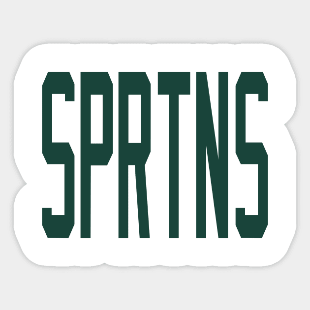 East Lansing LYFE SPRTNS I'd like to buy a vowel! Sticker by OffesniveLine